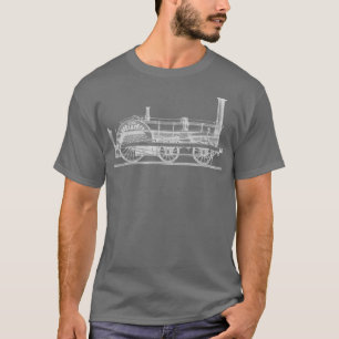 Vintage Steam Engine Train Railroad Locomotive T-Shirt