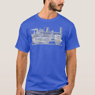Vintage Steam Engine Train Railroad Locomotive T-Shirt