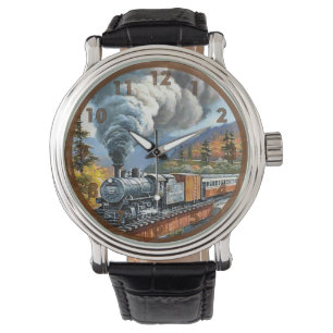 Vintage Steam Engine Train Watch