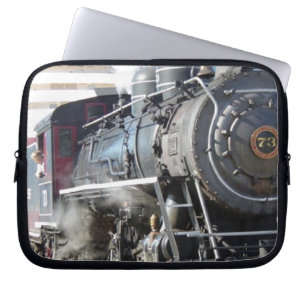 Vintage Steam Locomotive Laptop Sleeve