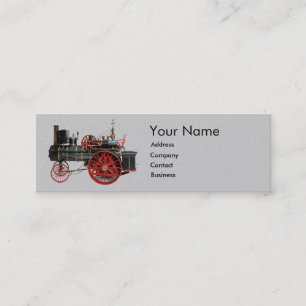 VINTAGE STEAM LOCOMOTIVE MONOGRAM MINI BUSINESS CARD