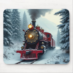 Vintage Steam Locomotive Mouse Mat