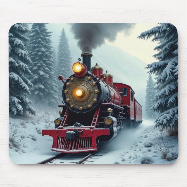Vintage Steam Locomotive Mouse Mat (Front)