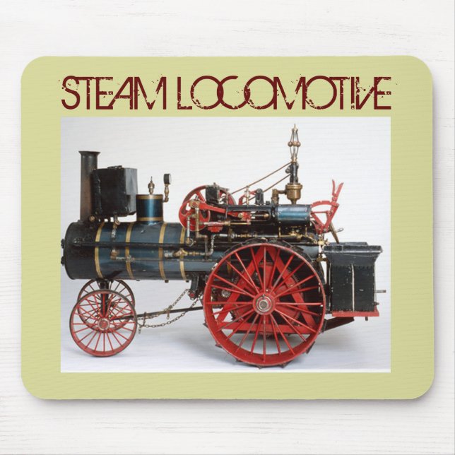 VINTAGE STEAM LOCOMOTIVE MOUSE MAT (Front)