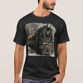 Vintage Steam Locomotive Train  T-Shirt