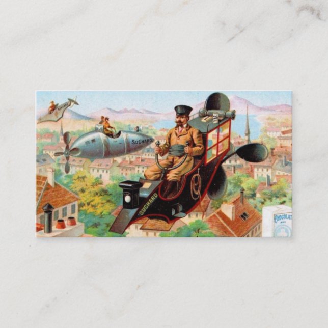 Vintage Steam Punk Fun Business Card (Front)