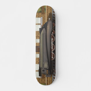 Vintage Steam Train in Station Skateboard