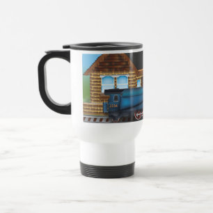 Vintage Steam Train in Station Travel Mug