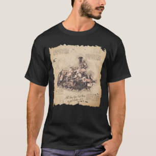Vintage Steam Train / Locomotive Art. Driver Gift T-Shirt