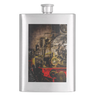 Vintage Steam Train - Old Timer Hip Flask