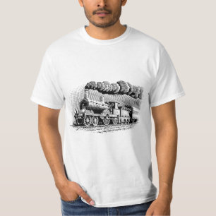 Vintage Steam Train Railway Locomotive T-Shirt