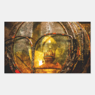 Vintage Steam Train - The Headlight Rectangular Sticker