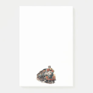 Vintage Steam Train Traditional Christmas Post-it Notes