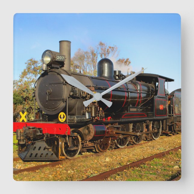 Vintage Steam Train Wall Clock (Front)