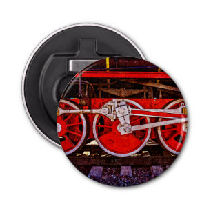 Vintage Steam Train Wheels Bottle Opener
