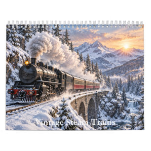 Vintage Steam Trains Calendar