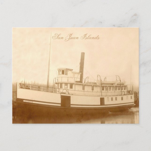 Vintage Steamboat Islander Postcard (Front)