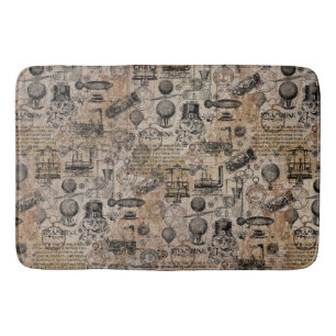 Vintage Steampunk Bath Mat