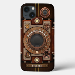 Vintage Steampunk Camera #1C iPhone 13 Case