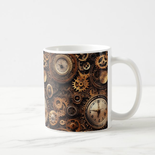Vintage Steampunk Coffee Mug (Right)