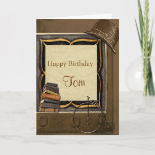 Vintage Steampunk Collage Birthday Card