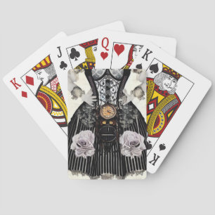 Vintage Steampunk Corset Dress Playing Cards