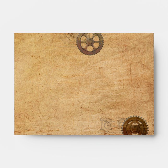 Vintage Steampunk Envelope (Front)