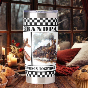 Vintage Steampunk Grandpa Retirement  Insulated Tumbler