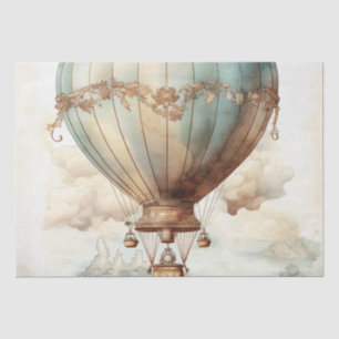 Vintage Steampunk Hot Air Balloon (2) Tissue Paper