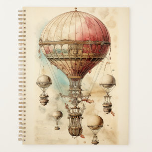 Vintage Steampunk Hot Air Balloon (4) Planner
