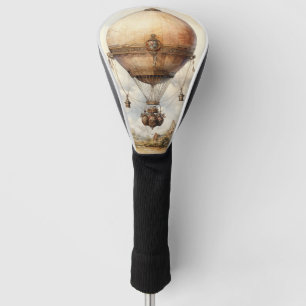 Vintage Steampunk Hot Air Balloon Golf Head Cover