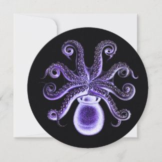 Vintage Steampunk Octopus - Purple