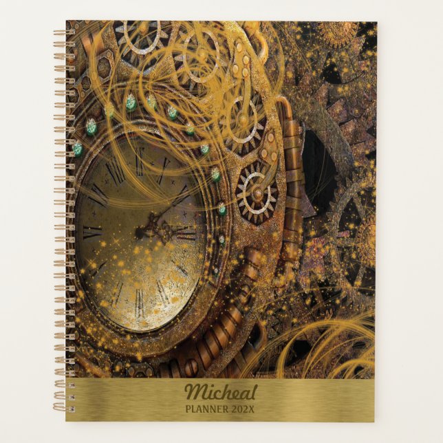 Vintage Steampunk  Planner (Front)