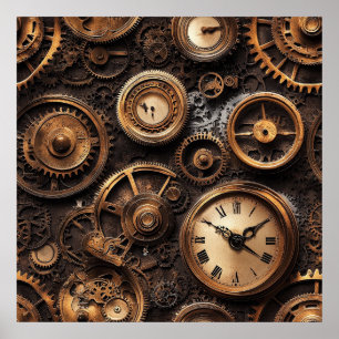 Vintage Steampunk Poster