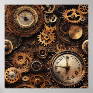 Vintage Steampunk Poster