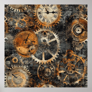 Vintage Steampunk Poster