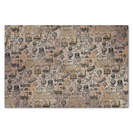Image of Vintage Steampunk Tissue Paper