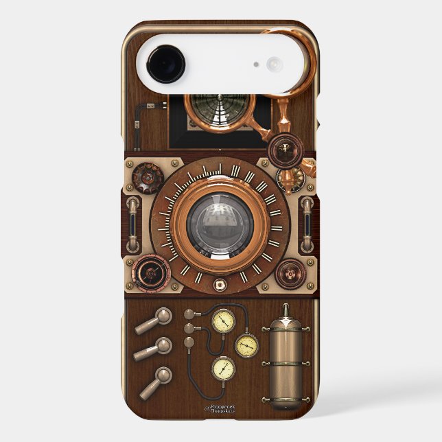 Vintage Steampunk TLR Camera Case-Mate iPhone Case (Back)