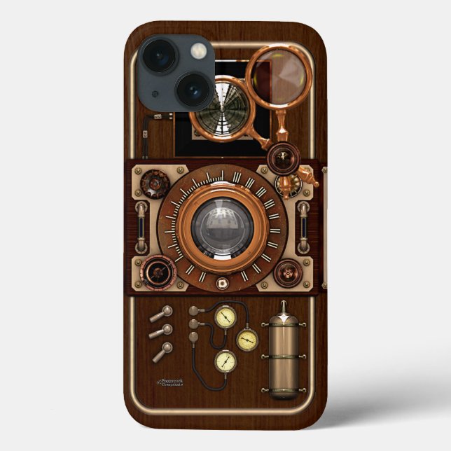 Vintage Steampunk TLR Camera Case-Mate iPhone Case (Back)