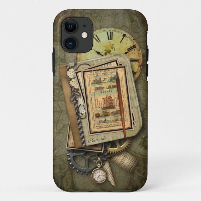 Vintage Steampunk Travel iPhone 5 Case (Back)