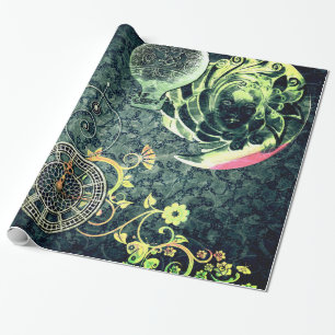 Vintage Steampunk Wallpaper Wrapping Paper