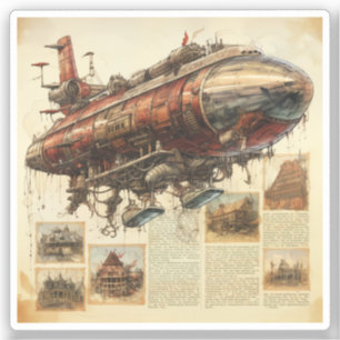 Vintage Steampunk Zeppelin (11)