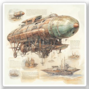 Vintage Steampunk Zeppelin (4)