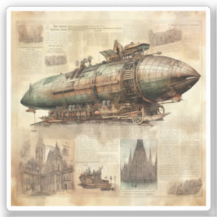 Vintage Steampunk Zeppelin (5)