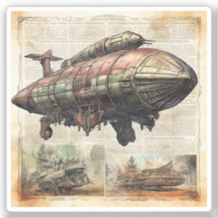 Vintage Steampunk Zeppelin (6)