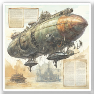 Vintage Steampunk Zeppelin (8)