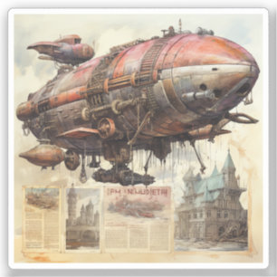 Vintage Steampunk Zeppelin (9)