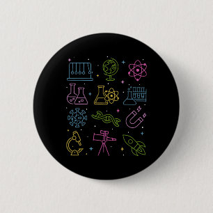 Vintage Stem Science Technology Engineering Math T 6 Cm Round Badge