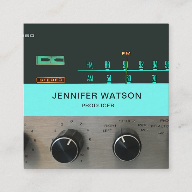 Vintage Stereo business card (Front)