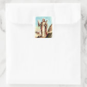 Vintage  Sticker-Moses and the Ten Commandments Square Sticker (Bag)